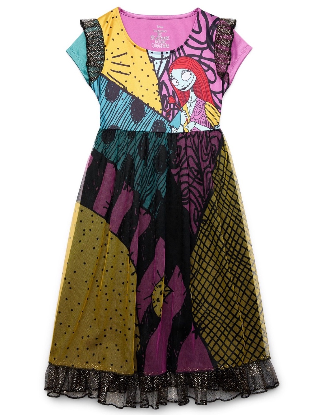 DISNEY BURTON'S "THE NIGHTMARE BEFORE CHRISTMAS" FANTASY GOWN SIZE 6/6X 🌟EUC🌟